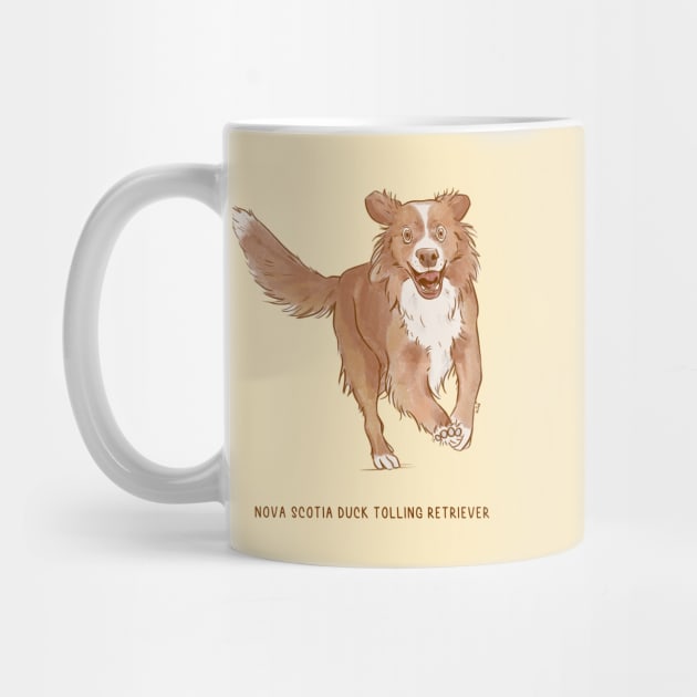 cute nova scotia duck tolling retriever dog by kuinif